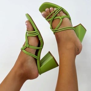 Sabo Skirt - Galia Block Heels